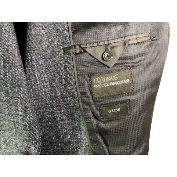 Emporio Armani G Line Mens Suit Blazer Jacket Sz 52 Gray Wool Blend Classic - Picture 7 of 9